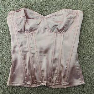 Womens Pink Corset Top